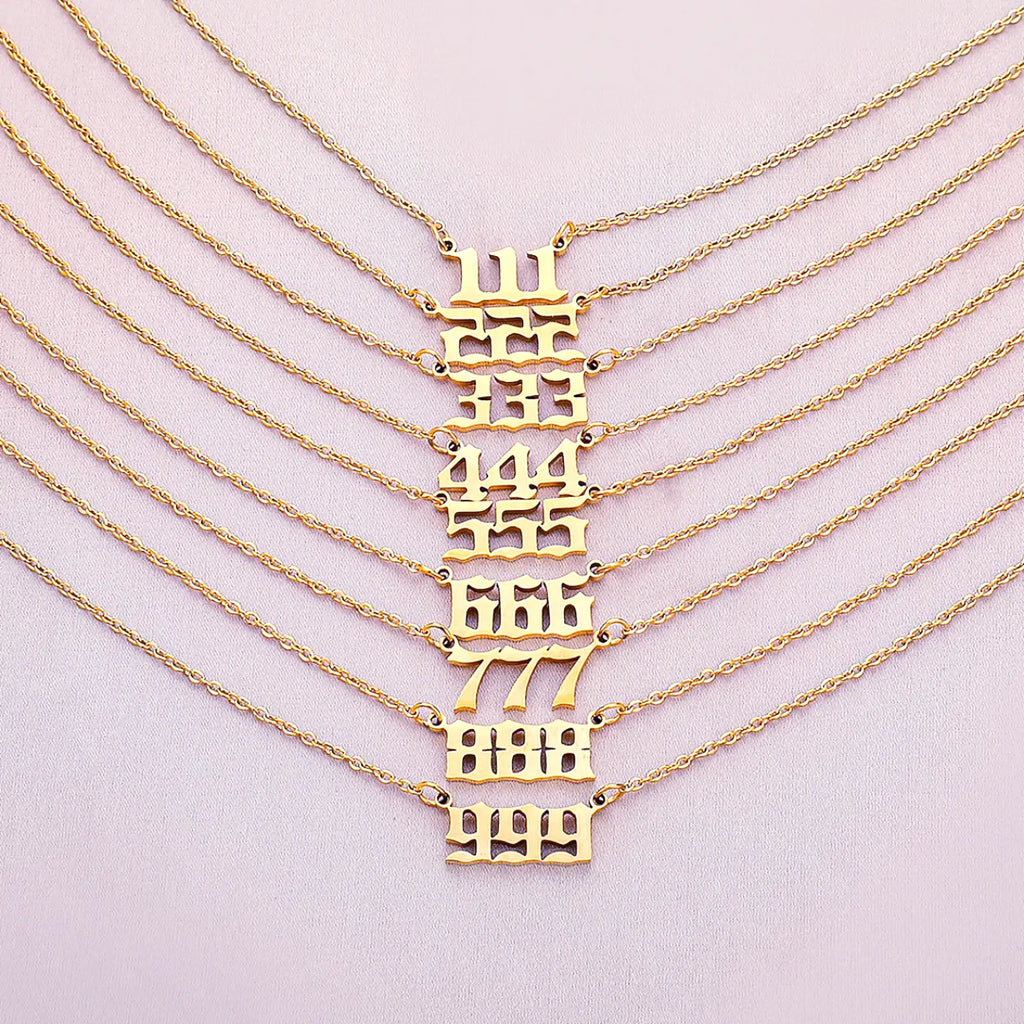 angel number necklaces