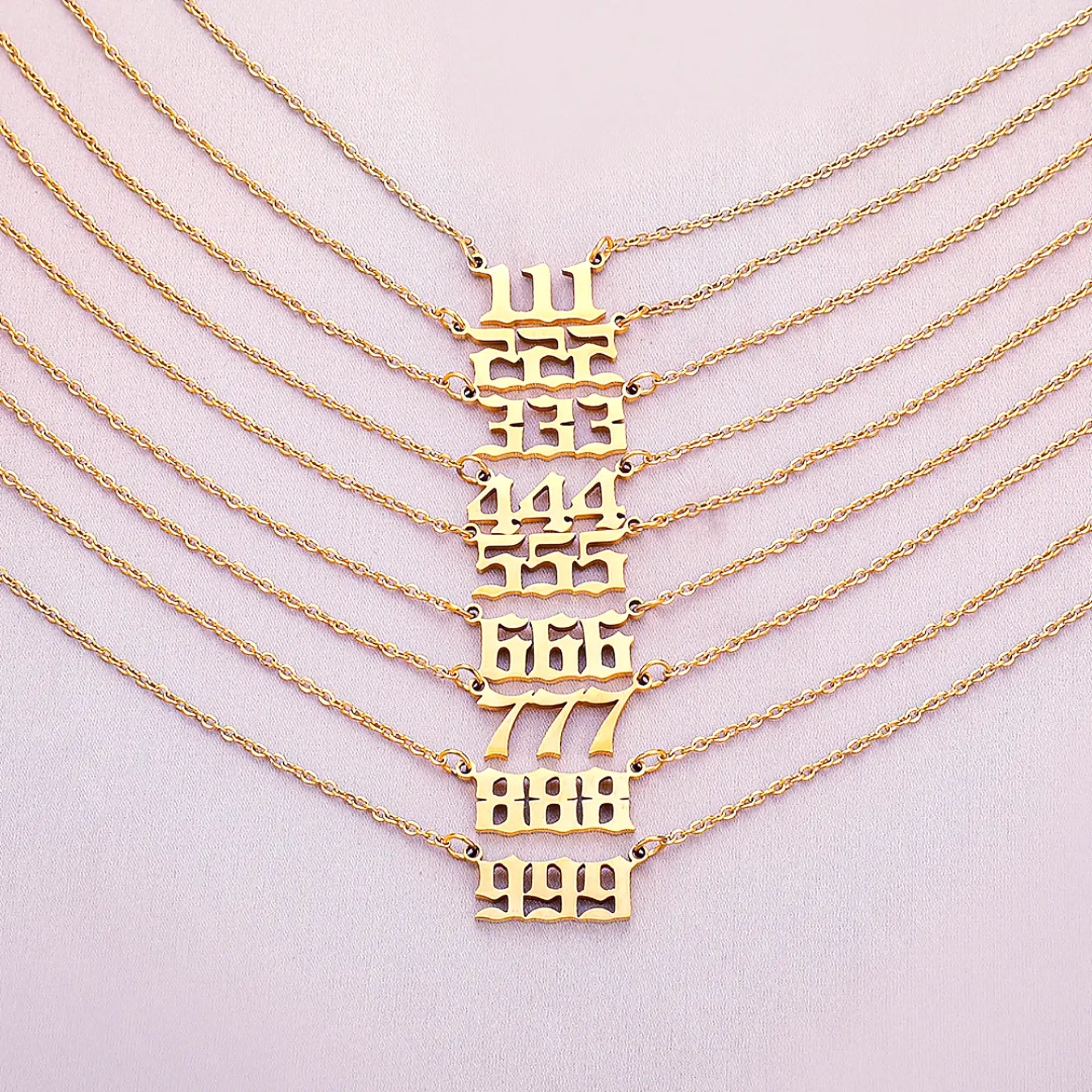 angel number necklaces