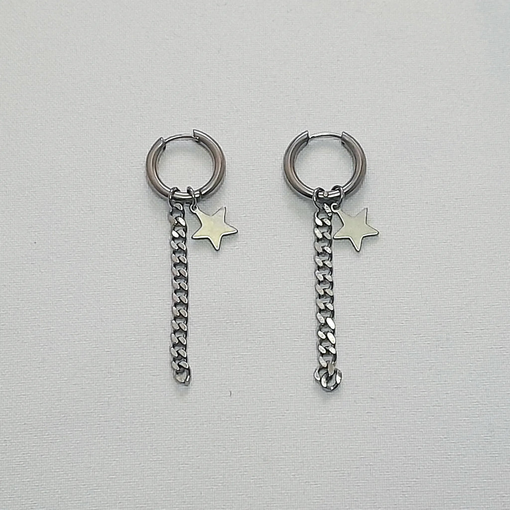 drop chain huggies