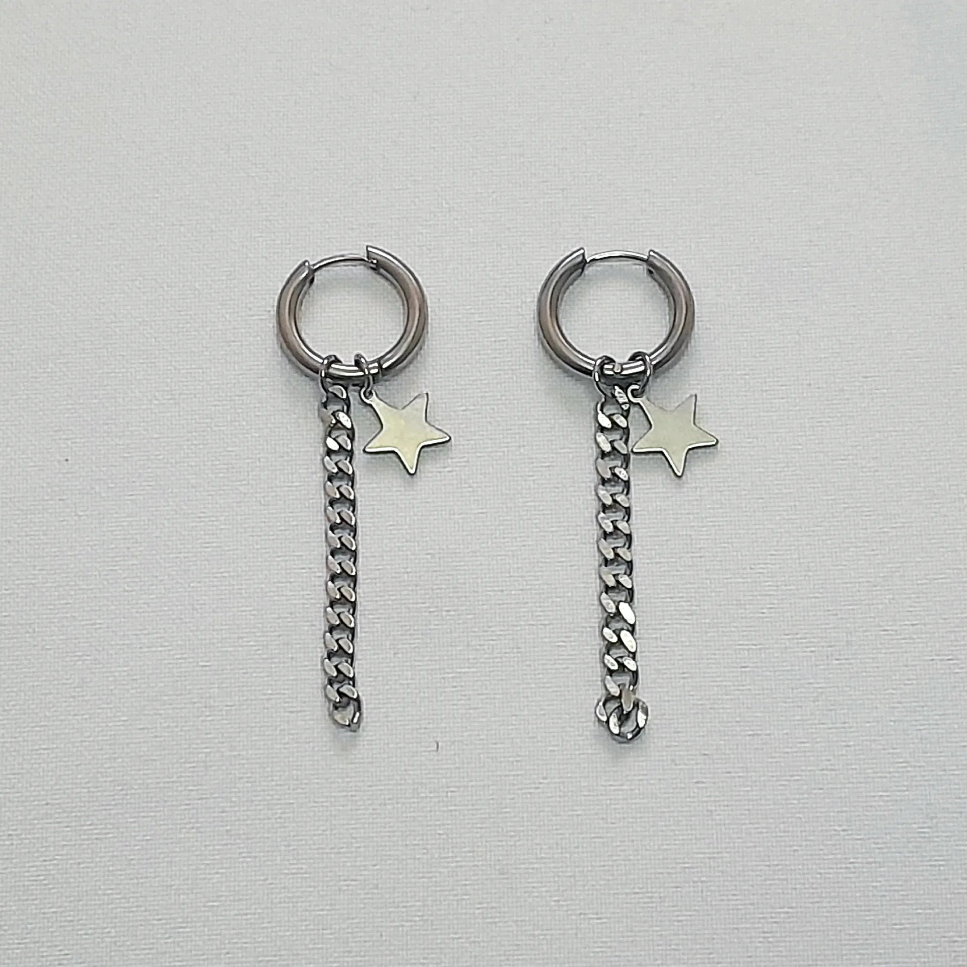 drop chain huggies
