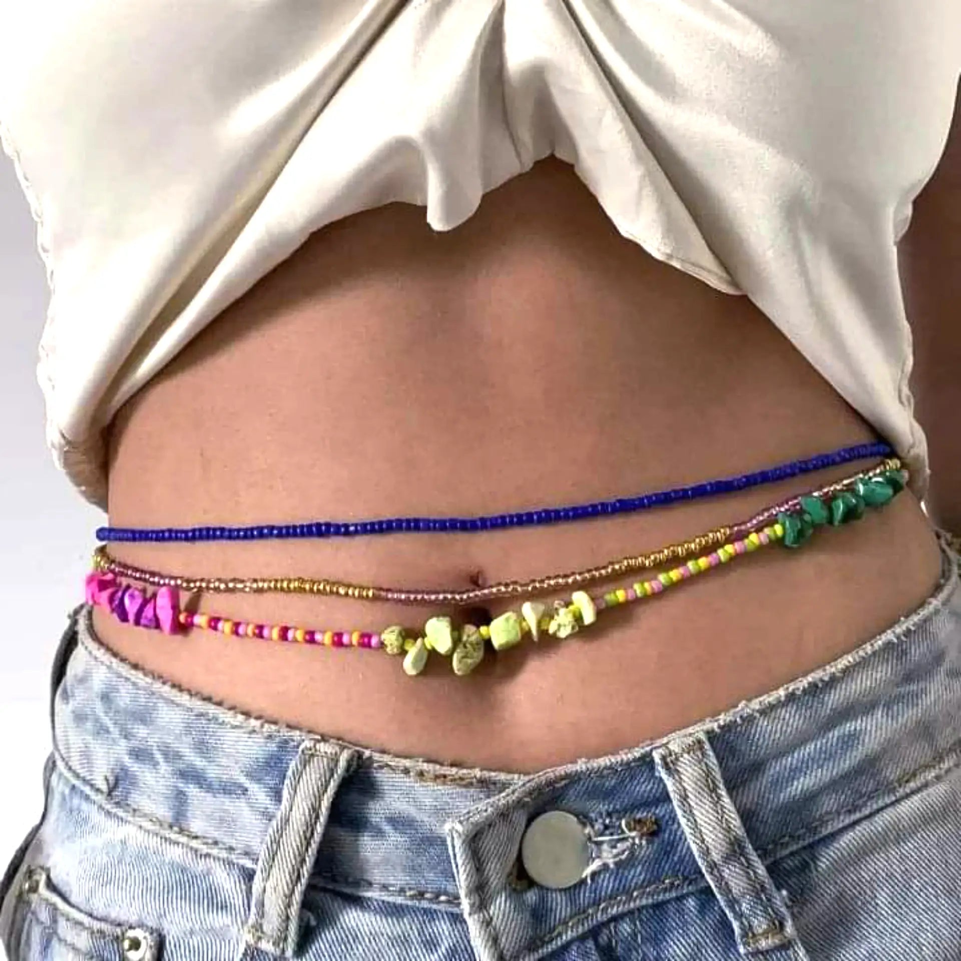 elastic waist beads